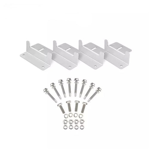 Conversions Technology Solar Panels Solar Panel Mounting Z Brackets Lightweight Aluminum Corrosion-Free