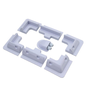 Conversions Technology Solar Panels Mounting Brackets Kit | White