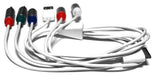 Omicron® Audio & Video Cable Adapters & Couplers Specialty Cables  |  Apple Dock Connector to Component AV Cable with USB