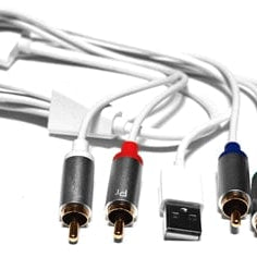 Omicron® Specialty Cables, Apple Dock Connector to Component AV Cable with USB