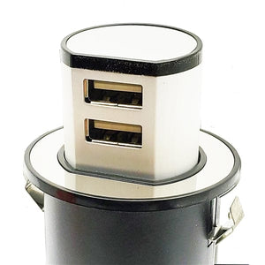 Theta® Power Products Theta®  |  Polished Chrome Dual USB pop up