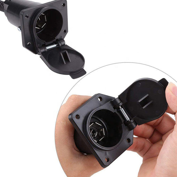 Conversions Technology Trailer Connector Adapter - 4-Way to 7-Way RV and 4-Way Flat