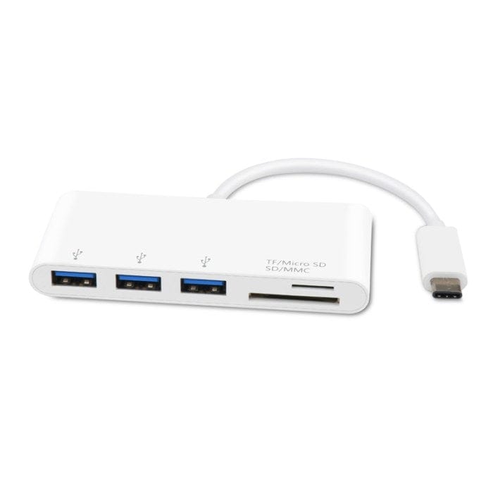 Koppa® Hub USB C Hub  |  USB 3.1 Type-C  to  USB 3.0 x 3 + Micro SD + SD/MMC Adapter