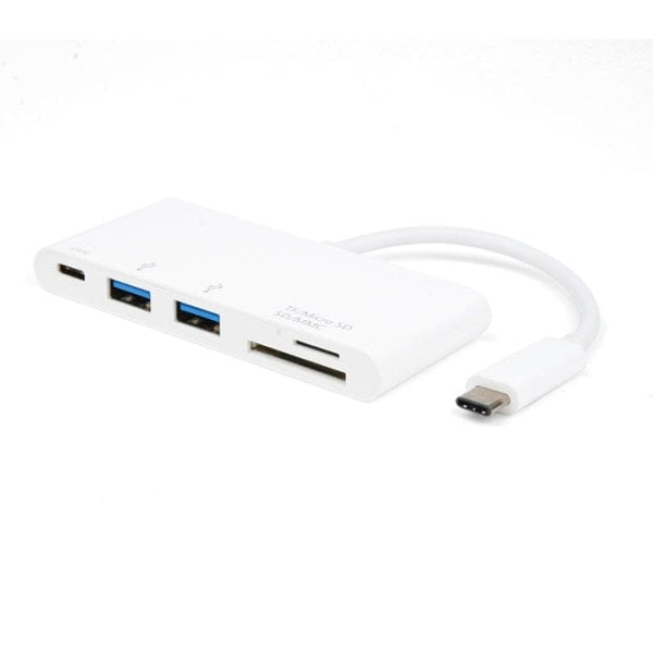 Koppa® Hub USB C Hub  |  USB 3.1 Type-C  to  USB 3.0[x2] + Micro SD + SD/MMC + Type-C Charging