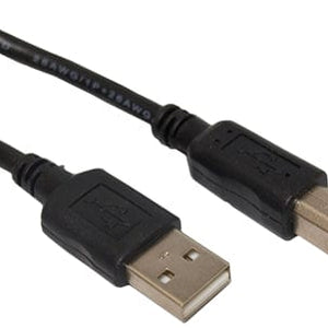 Omicron® USB Cable, USB 2.0 Type A Male to Type B Male, 6ft