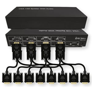 Conversions Technology Audio Video Splitter VGA 8 way splitter