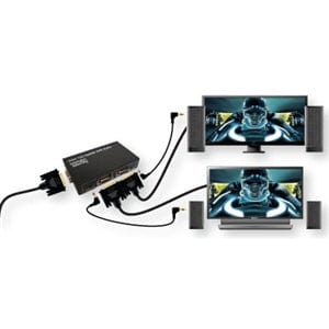 Conversions Technology Audio Video Splitter VGA  |  VGA 2 way splitter