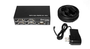 Conversions Technology Audio Video Splitter VGA  |  VGA 4 way splitter