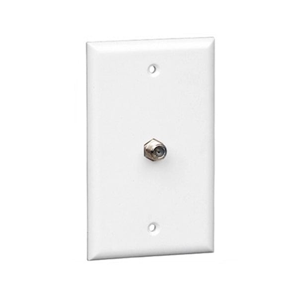 Okta® Wall Plates Wall Plate  |  F81 Coax  |  Single Port,  White
