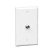 Okta® Wall Plates Wall Plate  |  F81 Coax  |  Single Port,  White