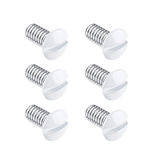 Conversions Technology Wallplate Screws | 100 QTY | White Wall Plate Mounting Screws | 5/16"