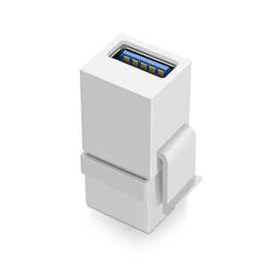 Conversions Technology Keystone White Keystone Insert USB 3.0 Coupler Jack
