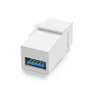 Conversions Technology Keystone White Keystone Insert USB 3.0 Coupler Jack